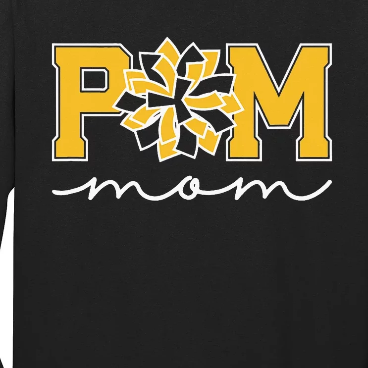 Pom Squad Mom For Dance Cheer Spirit Squad Long Sleeve Shirt