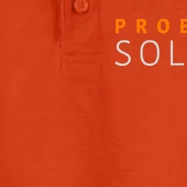 Problem SOLVER Mood Top Confident Positive Attitude Quote Dry Zone Grid Performance Polo