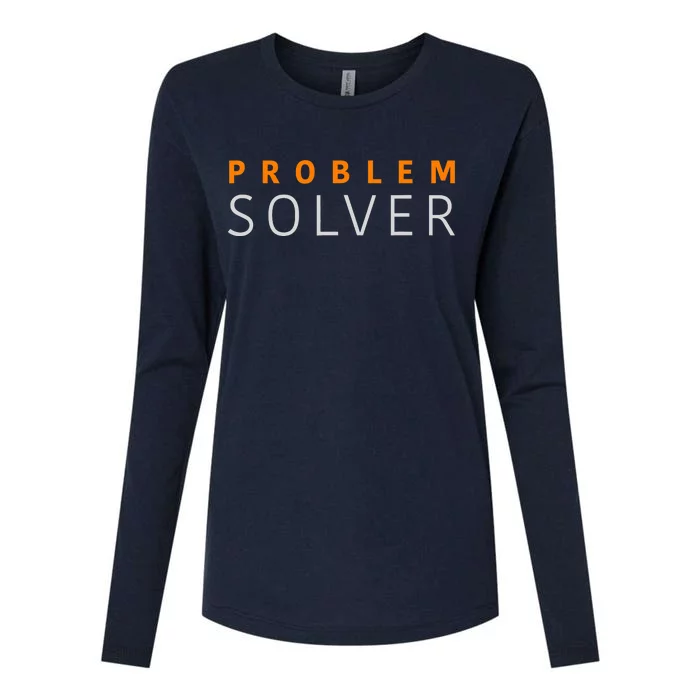 Problem SOLVER Mood Top Confident Positive Attitude Quote Womens Cotton Relaxed Long Sleeve T-Shirt