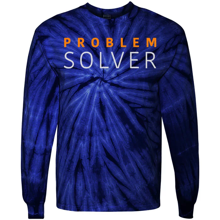 Problem SOLVER Mood Top Confident Positive Attitude Quote Tie-Dye Long Sleeve Shirt