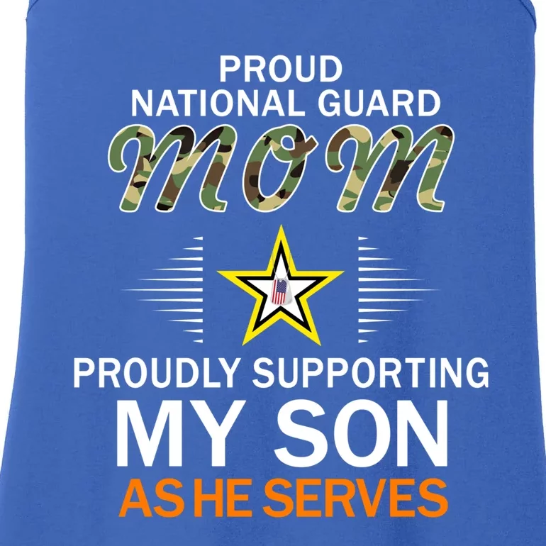 Proudly Supporting My Sonmeaningful Giftproud National Guard Mom Army Gift Ladies Essential Tank