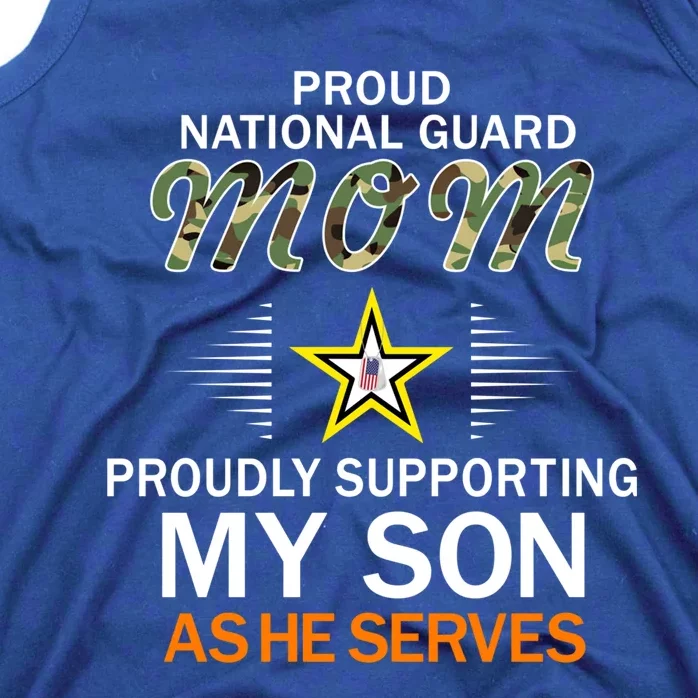 Proudly Supporting My Sonmeaningful Giftproud National Guard Mom Army Gift Tank Top