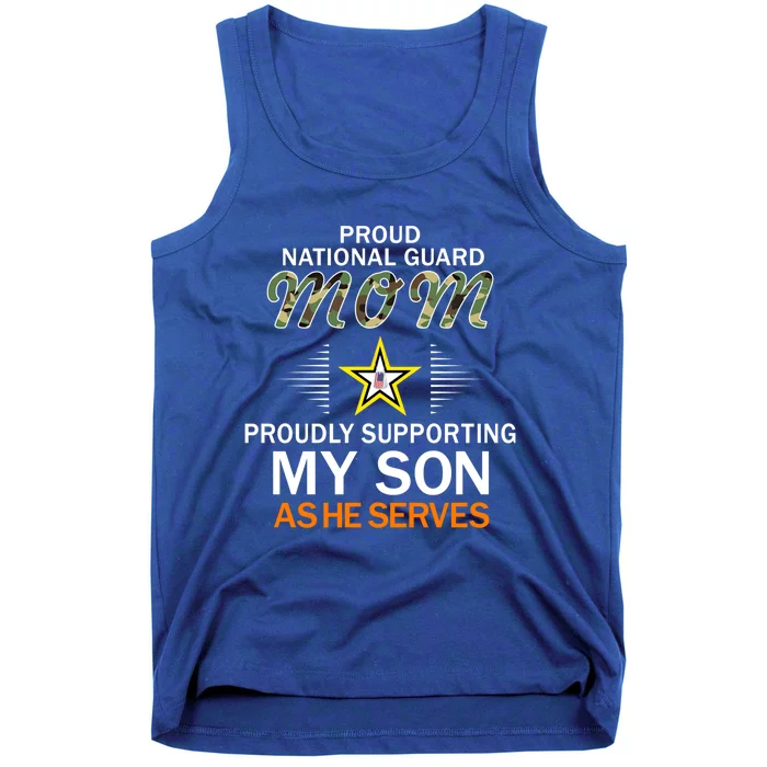 Proudly Supporting My Sonmeaningful Giftproud National Guard Mom Army Gift Tank Top