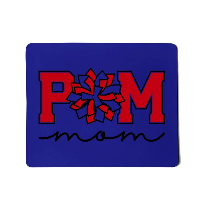 Pom Squad Mom For Dance Cheer Spirit Squad Red Black Cute Gift Mousepad