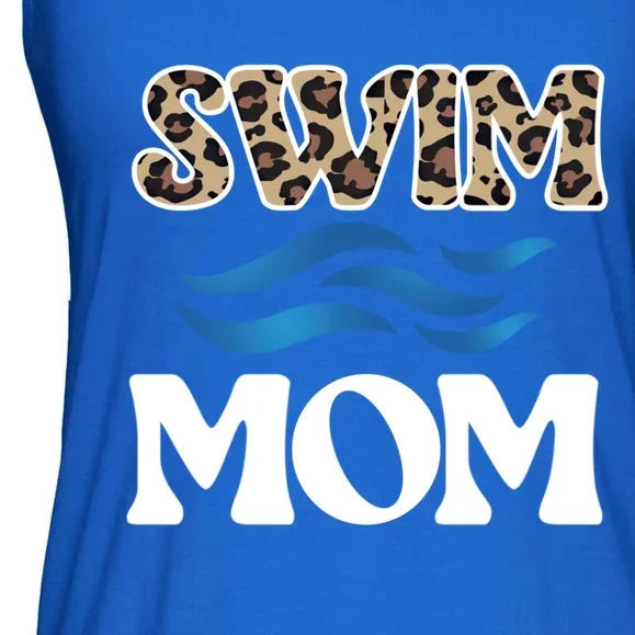 Proud Swim Mom Of A Swimmer Mother Swimming Mom Gift Ladies Essential Flowy Tank