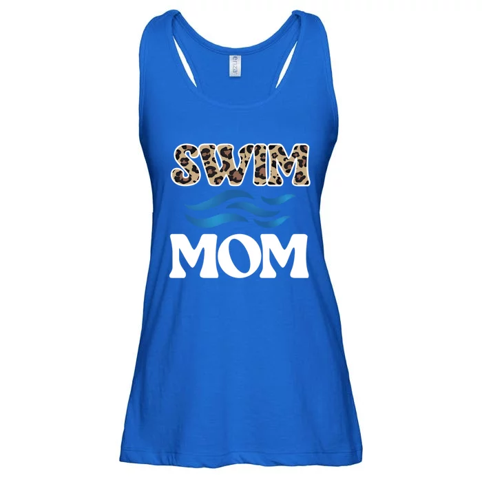 Proud Swim Mom Of A Swimmer Mother Swimming Mom Gift Ladies Essential Flowy Tank