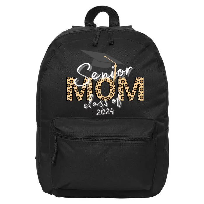 Proud Senior Mom Class Of 2024 16 in Basic Backpack