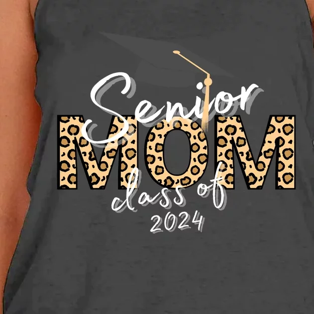 Proud Senior Mom Class Of 2024 Women's Knotted Racerback Tank