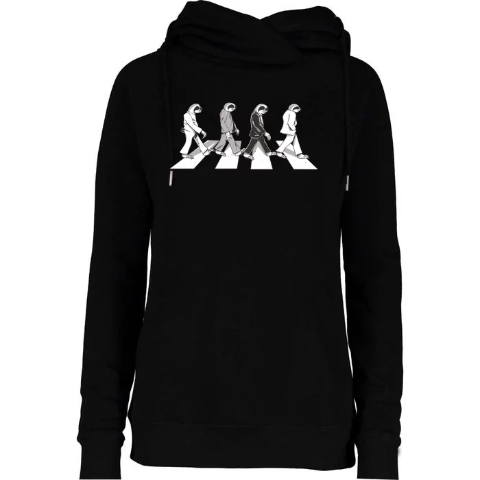 Parody Sloths Music Womens Funnel Neck Pullover Hood