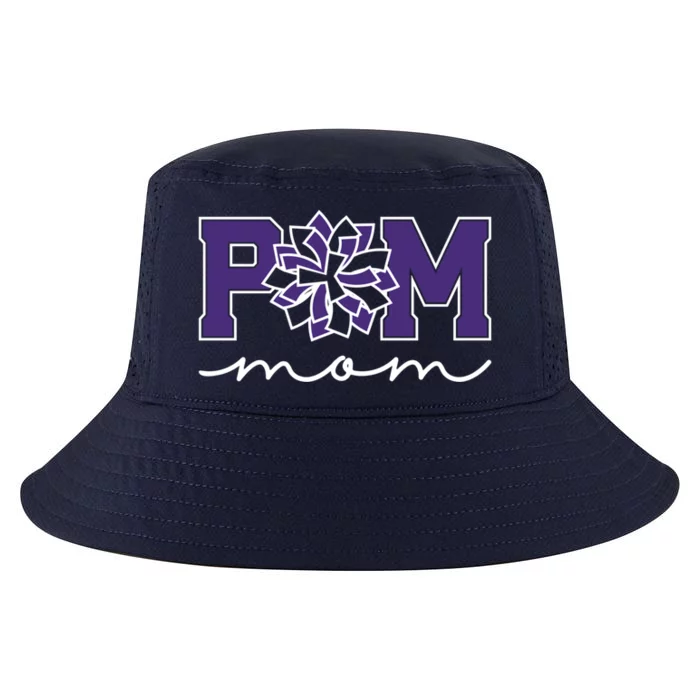 Pom Squad Mom For Dance Cheer Spirit Squad Purple Gift Cool Comfort Performance Bucket Hat