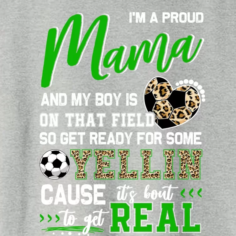 Proud Soccer Mama Soccer Family Matching Great Gift Women's Crop Top Tee