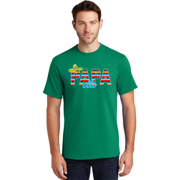 Papacito Serape Mexican Sombrero Cinco de Mayo Tall T-Shirt