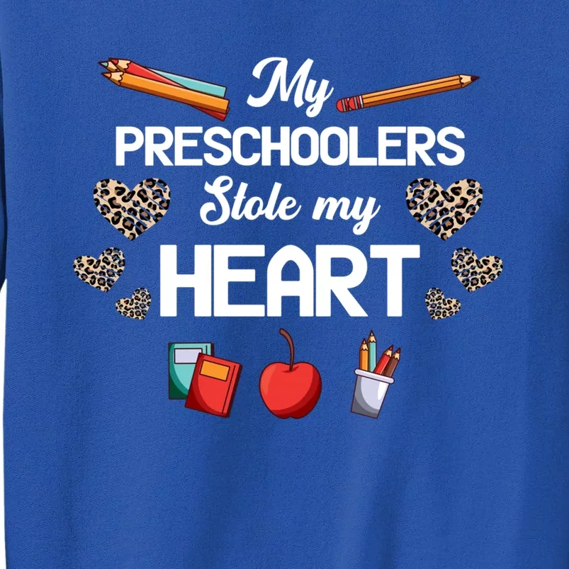 Preschoolers Stole My Heart Valentines Day Preschool Teacher Gift Sweatshirt