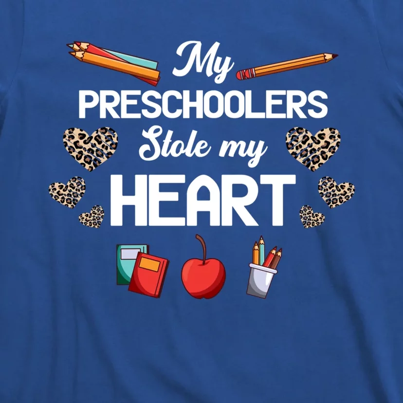 Preschoolers Stole My Heart Valentines Day Preschool Teacher Gift T-Shirt