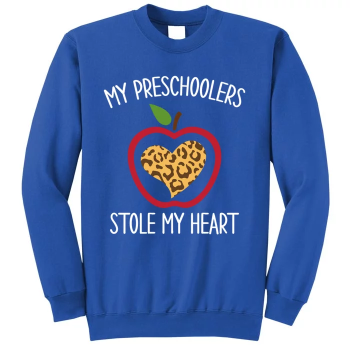 Preschoolers Stole My Heart Valentines Day Preschool Teacher Gift Sweatshirt