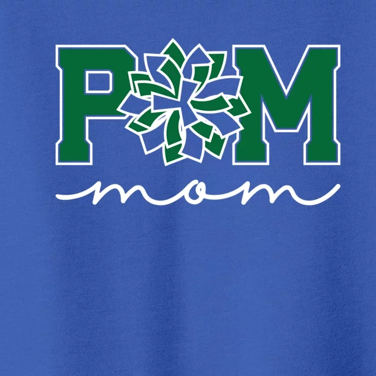 Pom Squad Mom For Dance Cheer Spirit Squad Green Gift Toddler T-Shirt