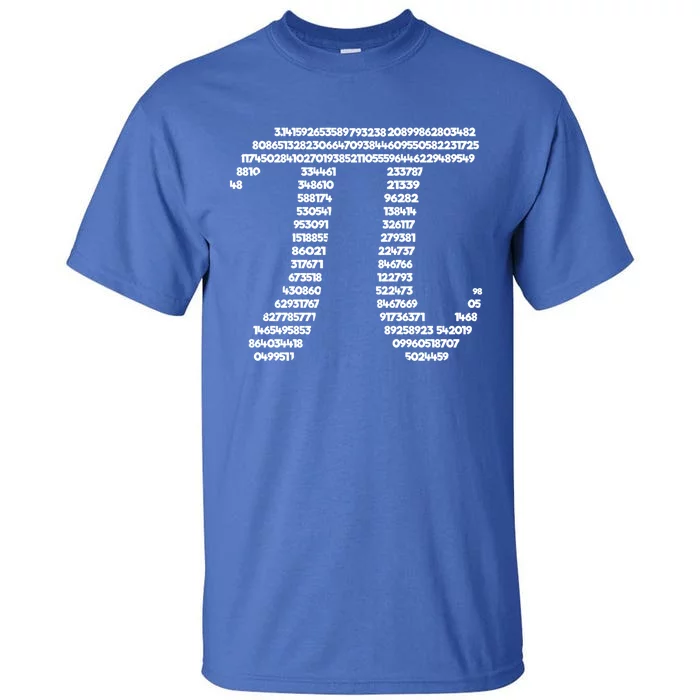 Pi Symbol Math Student Teacher Pi Number Pi Day Art Pi Gift Tall T-Shirt