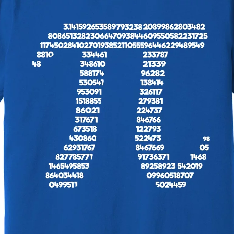 Pi Symbol Math Student Teacher Pi Number Pi Day Art Pi Gift Premium T-Shirt