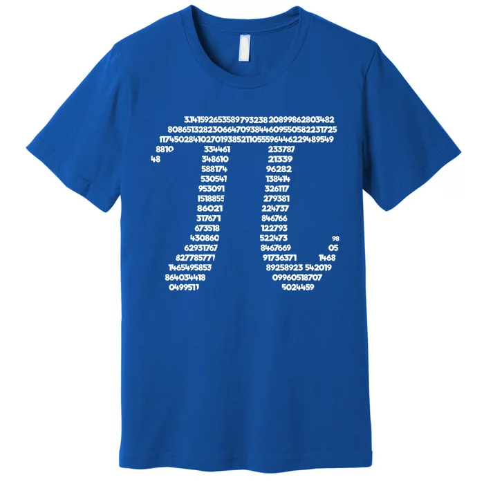 Pi Symbol Math Student Teacher Pi Number Pi Day Art Pi Gift Premium T-Shirt