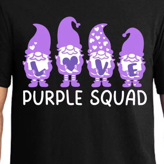 Purple Squad Military Month Army Purple Up Family Gift Pajama Set