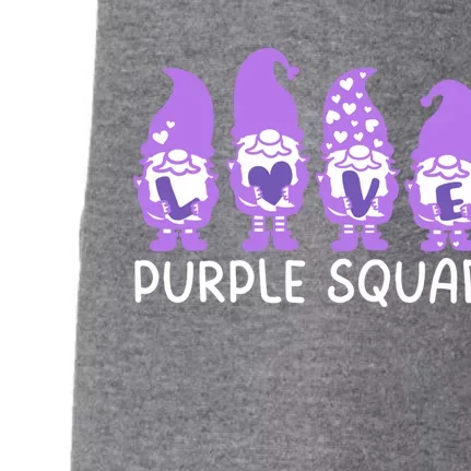 Purple Squad Military Month Army Purple Up Family Gift Doggie 3-End Fleece Hoodie