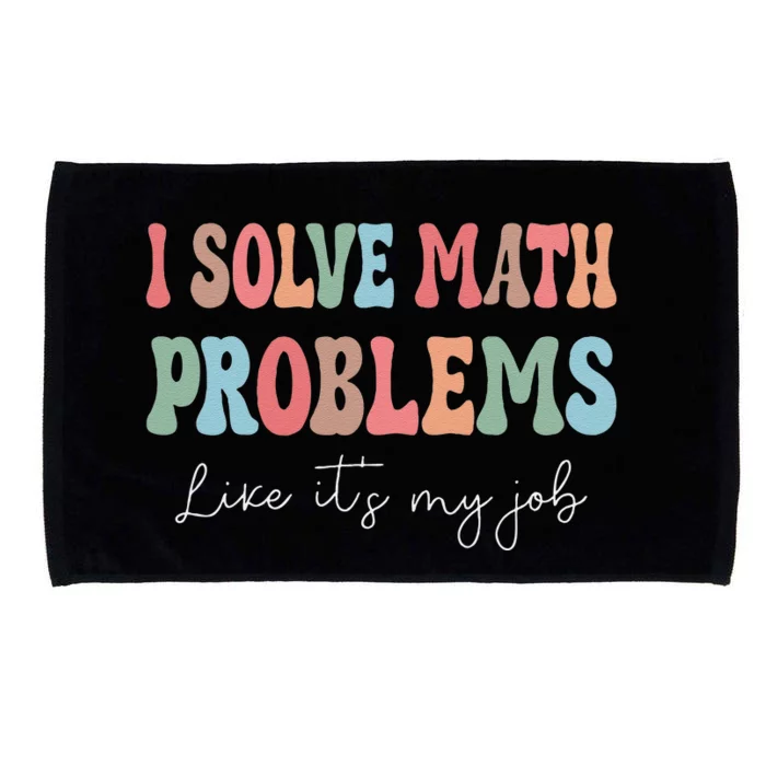 Problem Solver Math Mathematics Back To School Math Teacher Gift Microfiber Hand Towel