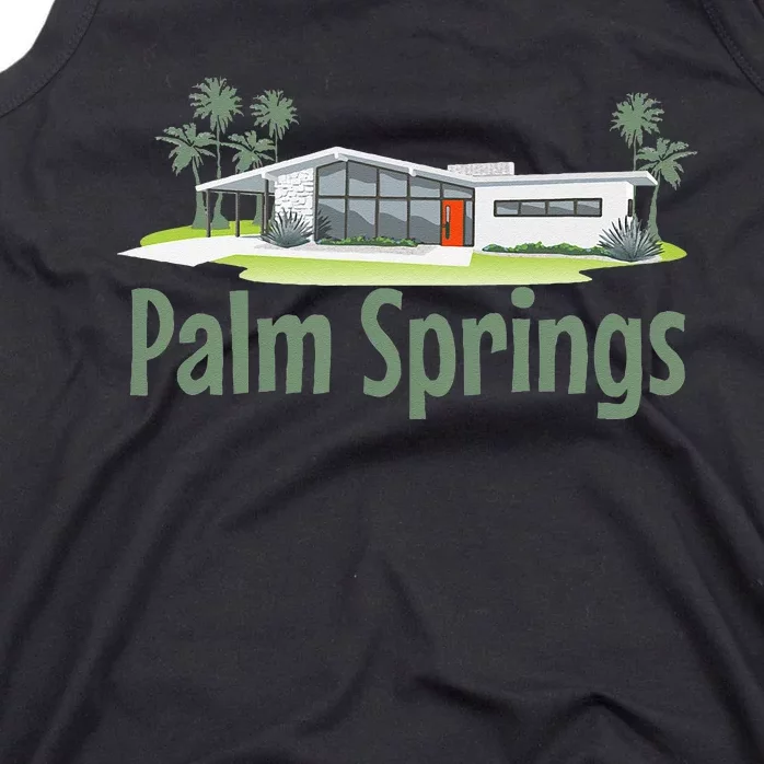 Palm Springs Mid Century Modern House Tank Top