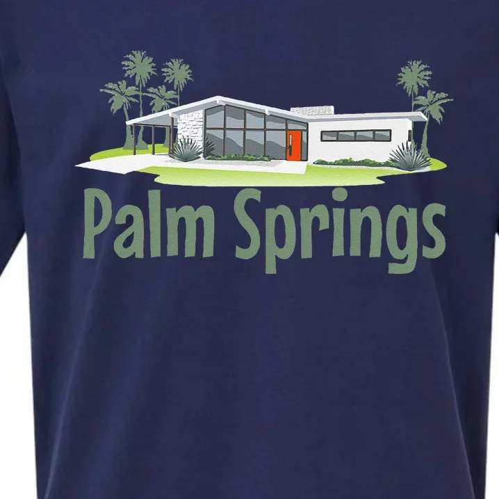 Palm Springs Mid Century Modern House Sueded Cloud Jersey T-Shirt