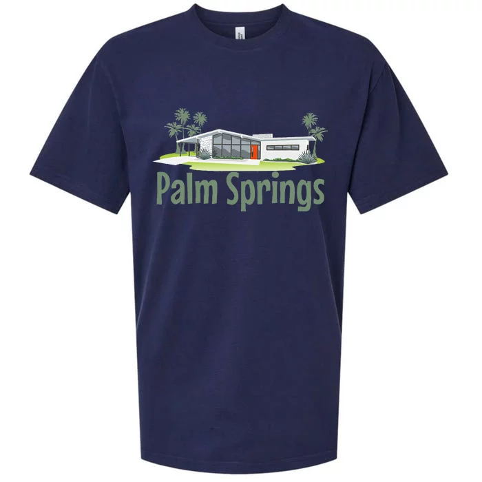 Palm Springs Mid Century Modern House Sueded Cloud Jersey T-Shirt