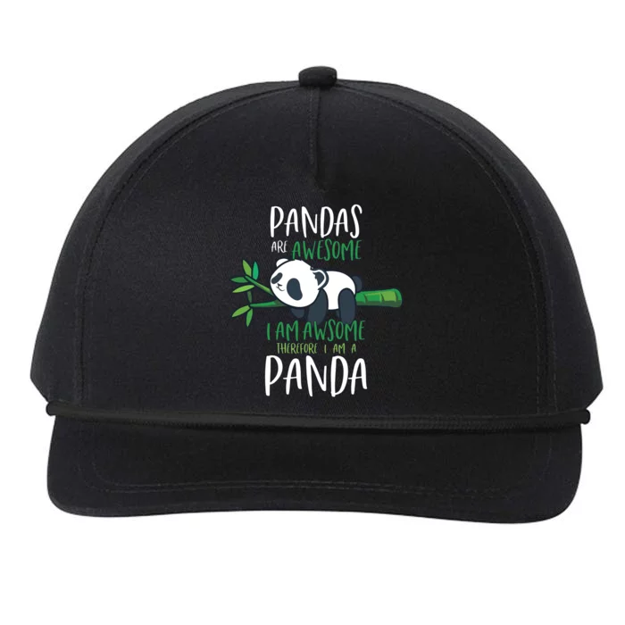 Panda Shirts Men Women Panda Lover Gift Panda Snapback Five-Panel Rope Hat