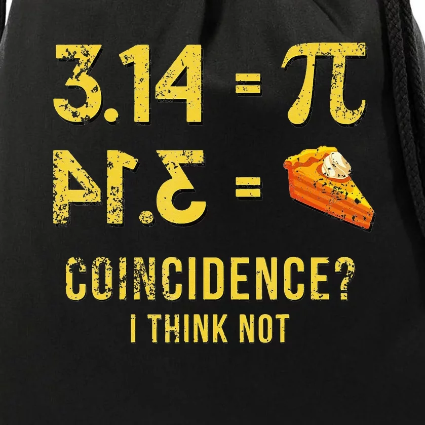 Pi Spiral Novelty Math Geek 3.14 funny Pi Day Drawstring Bag