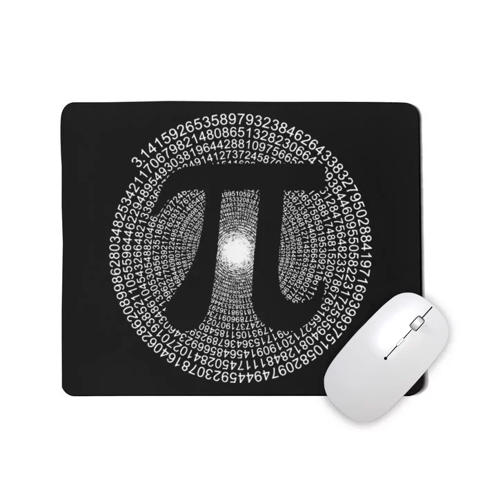 Pi Spiral Novelty Math Geek 3.14 funny Pi Day Mousepad