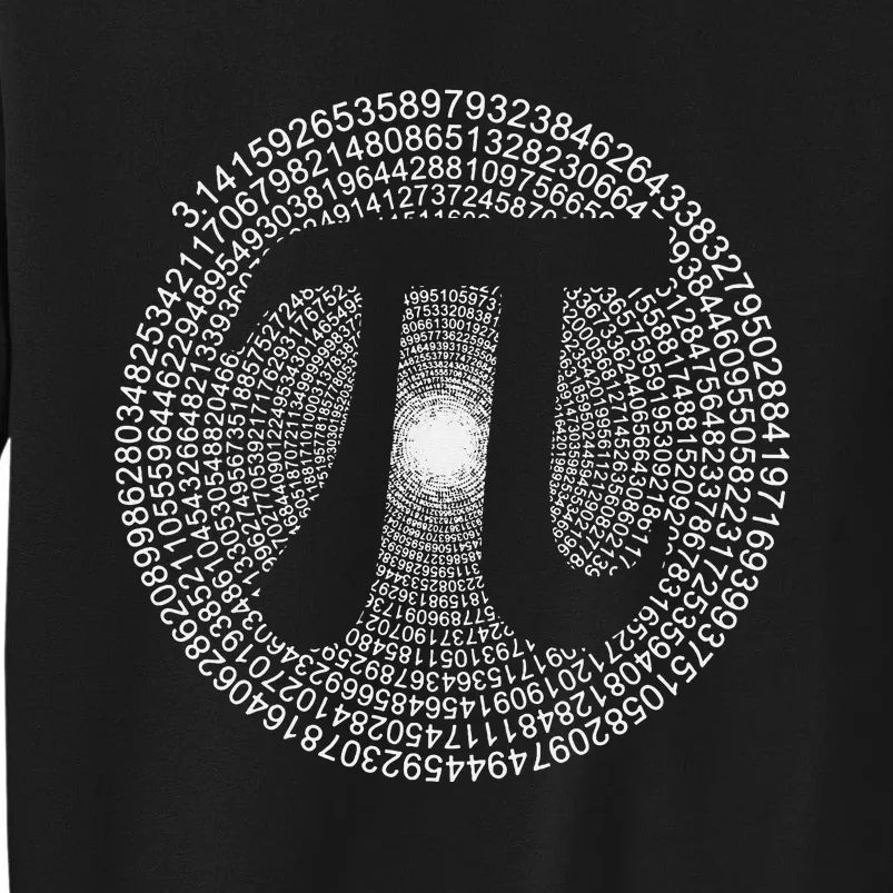 Pi Spiral Novelty Math Geek 3.14 funny Pi Day Tall Sweatshirt