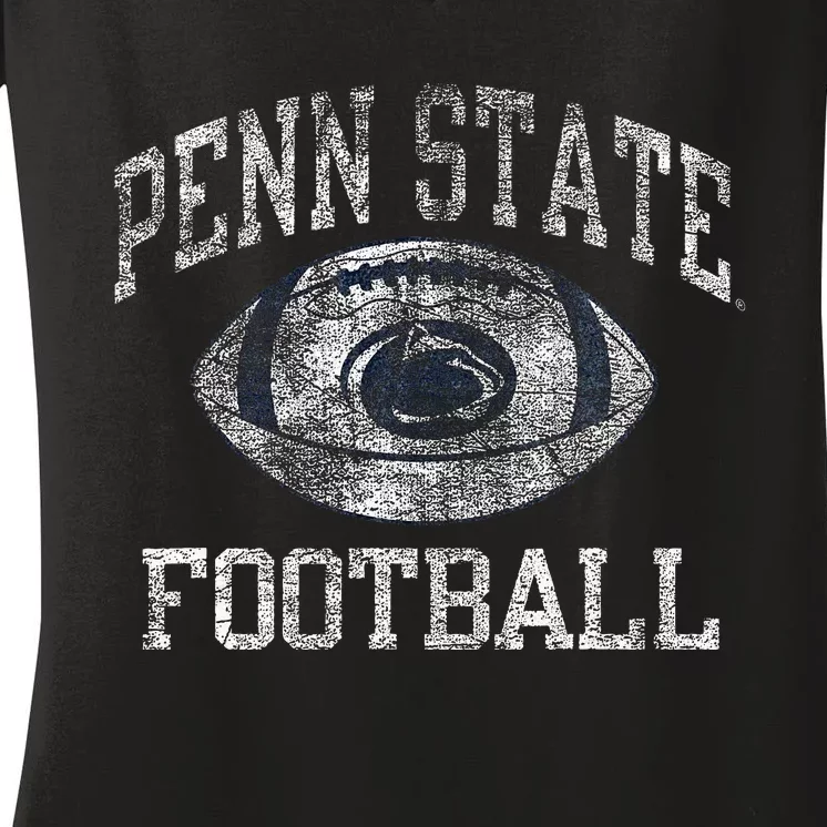 P.E.Nn. S.T.A.T.E Nittany Lion Football Intensity Women's V-Neck T-Shirt