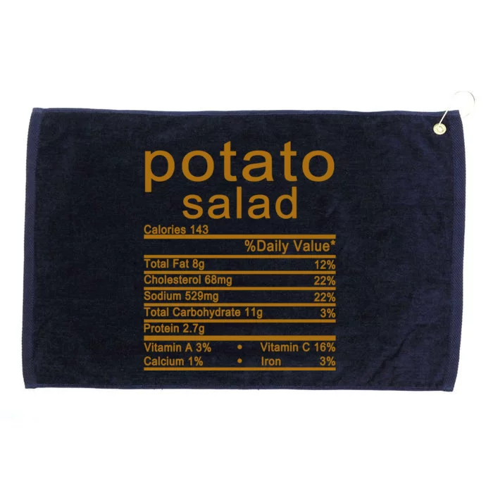 Potato Salad Nutrition Facts Label Grommeted Golf Towel