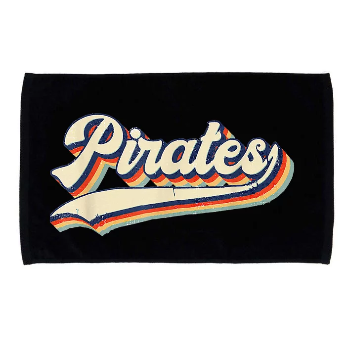 Pirates Sports Name Vintage Retro Microfiber Hand Towel