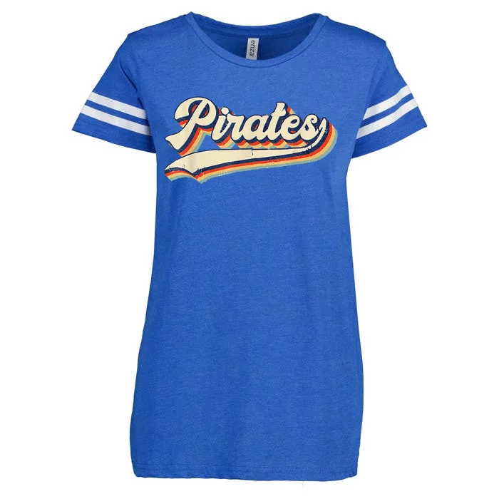 Pirates Sports Name Vintage Retro Enza Ladies Jersey Football T-Shirt