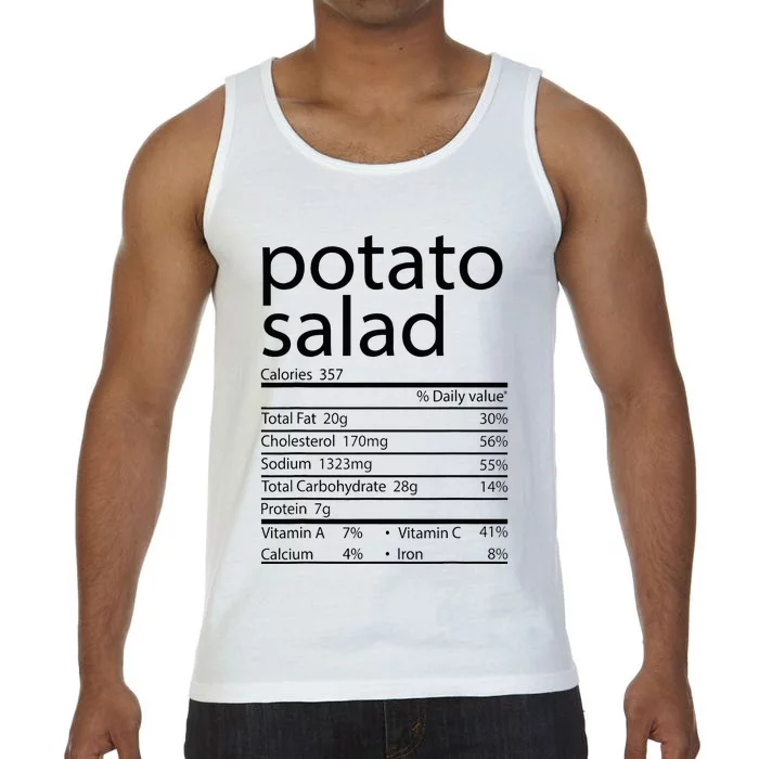 Potato Salad Nutrition Facts Funny Thanksgiving Costume Comfort Colors® Tank Top