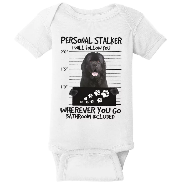 Personal Stalker Newfoundland Baby Bodysuit