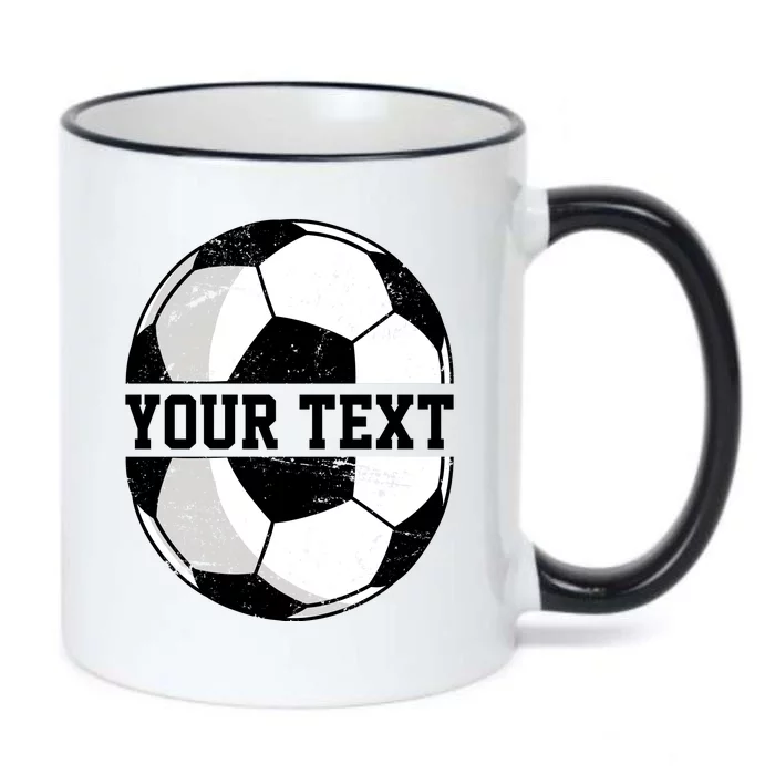 Personalized Soccer Name Custom Family Game Day Black Color Changing Mug