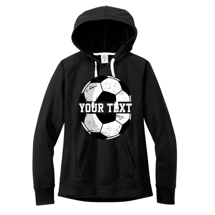 Personalized Soccer Name Custom Family Game Day Women's Fleece Hoodie