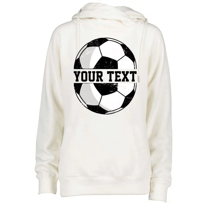 Personalized Soccer Name Custom Family Game Day Womens Funnel Neck Pullover Hood