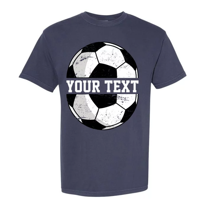 Personalized Soccer Name Custom Family Game Day Garment-Dyed Heavyweight T-Shirt