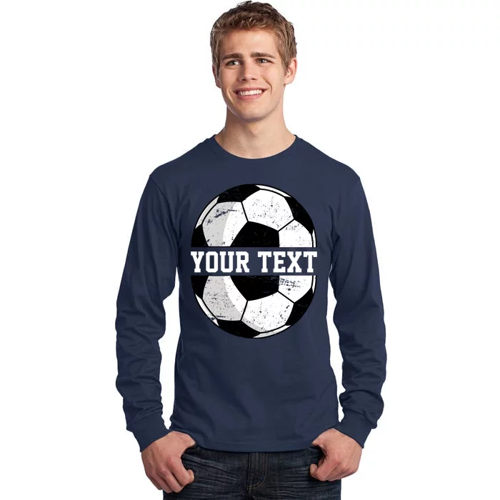 Personalized Soccer Name Custom Family Game Day Tall Long Sleeve T-Shirt