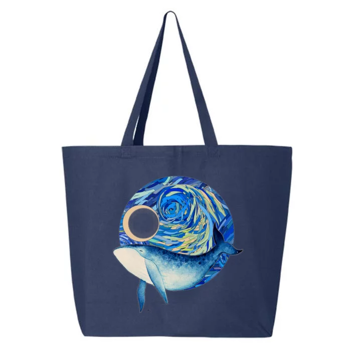 Painted Starry Night Whale 25L Jumbo Tote