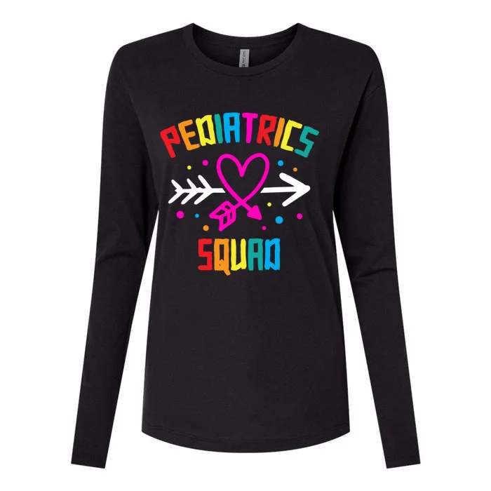 Pediatrics Squad Nurse Cute Meaningful Gift Womens Cotton Relaxed Long Sleeve T-Shirt