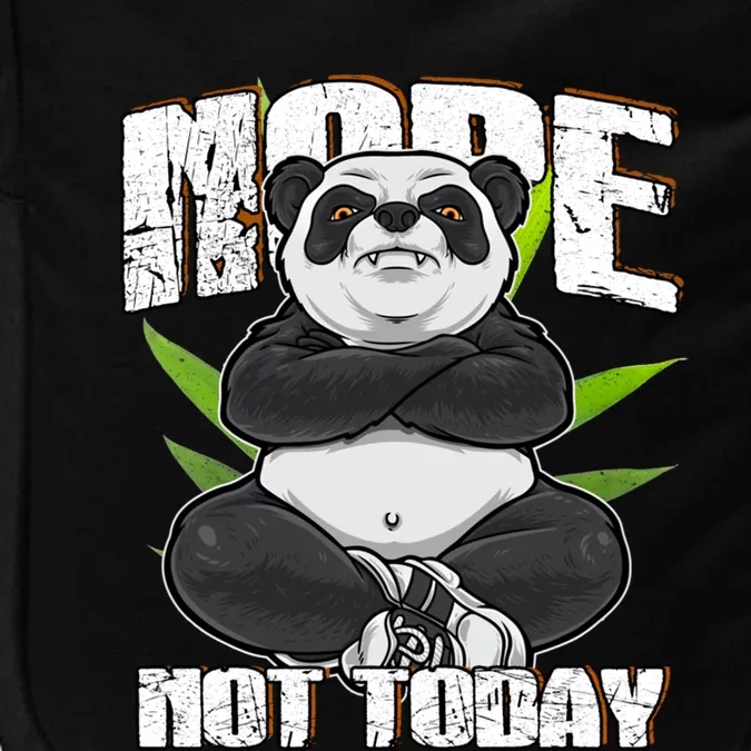 Panda Style Nope Not Today Great Gift Impact Tech Backpack