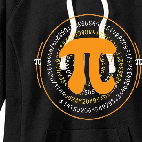 Pi Spiral Novelty Math Geek 3.14 Happy Pi Day Women's Fleece Hoodie