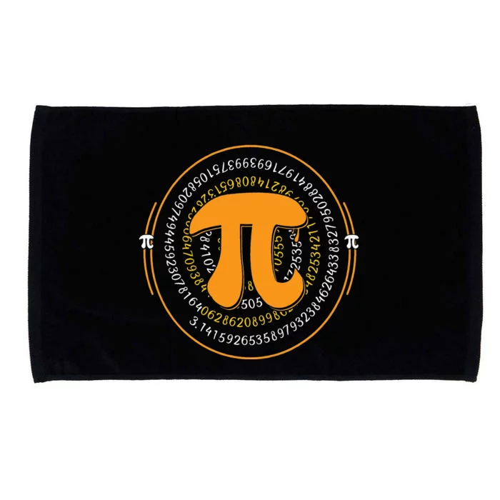 Pi Spiral Novelty Math Geek 3.14 Happy Pi Day Microfiber Hand Towel