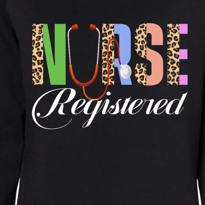 Print Surgical Nursing School Med Surg Nurse Leopard Womens California Wash Sweatshirt